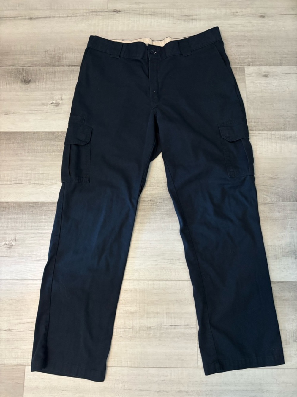 Dickies Flex Cargo Work Pants Mens 36x32 Dark Blue Regular Straight Utility